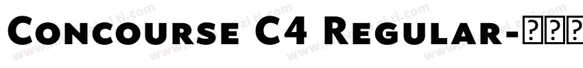 Concourse C4 Regular字体转换